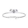 Philip Jones Silver Plated Nanny Bracelet Created with Zircondia® Crystals