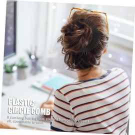 Beaupretty 10pcs Full Round Elastic Comb Flexible Circle Comb Stretch Hair Comb Circle Spring Headband Zig Zag Headband Hair Headband Holder Headband Hair