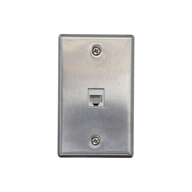Networx Keystone Wall Plates (1 PORT, STAINLESS STEEL)