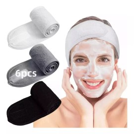 Veraly 6 Banda Elástica Cuidado Facial Velcro Skin Care Maquillaje