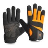 Victor Fitness VG04 Series Full Finger Men's Gloves (Large, Black/Orange)