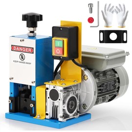 Electric Wire Stripper Machine, 0.05"-1" Wire Stripping Machine, Wire Stripping Tool for 1.5-25 mm Scrap Wire, Stripping Speed 60 ft/min, Copper Wire Stripper for Leftover Cable