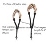 Trssorm Ukulele Strap Scarf Style Adjustable Neck Strap and Ukulele