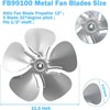 FB99100 Attic Fan Blade Propeller 12" 32 Degree 5 Blade