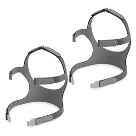 Royal Flag Replacement Headgear Straps Compatible with F&P Simplus Full Face Mask & Eson 2 Nasal Mask, Adjustable CPAP Headband Accessories with 4 Clips, Ultra-Soft Breathable, 2-Pack