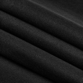 Fabric Craft Felt Fabric by The Yard Thickness 1.4mm Soft and Durable Felt Fabric for Sewing Crafts Blankets DIY Creative Project Customes, Sewing, Padding (Black, 3 Yards)