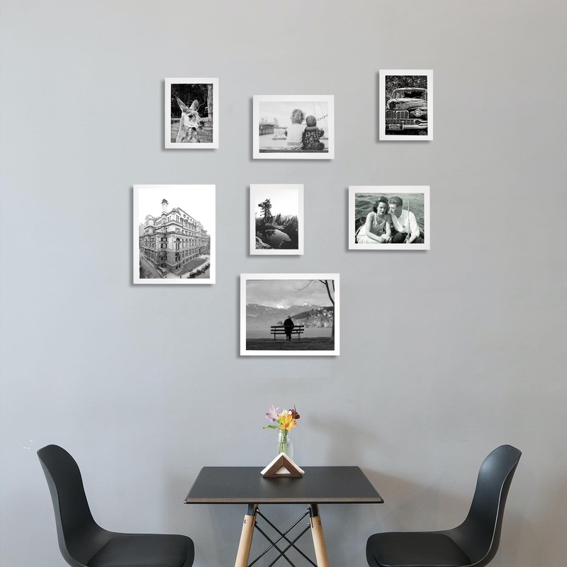 8x10 Picture Frame White Set of 12 for Wall Gallery