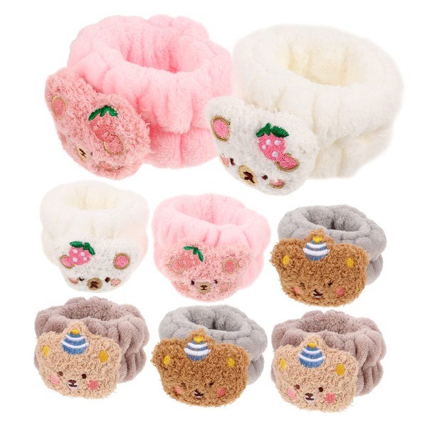 Baluue 8pcs Sweat Bracelet Wrist Straps Wristbands Wrist Bands Portable