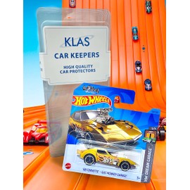 Hot Wheels '68 Corvette - Gas Monkey Garage (Gold) 5/5 HW Dream Garage - 2023-139/250 (Short Card) - COMES IN A KLAS CAR KEEPER PROTECTIVE COLLECTORS CASE - HKH23
