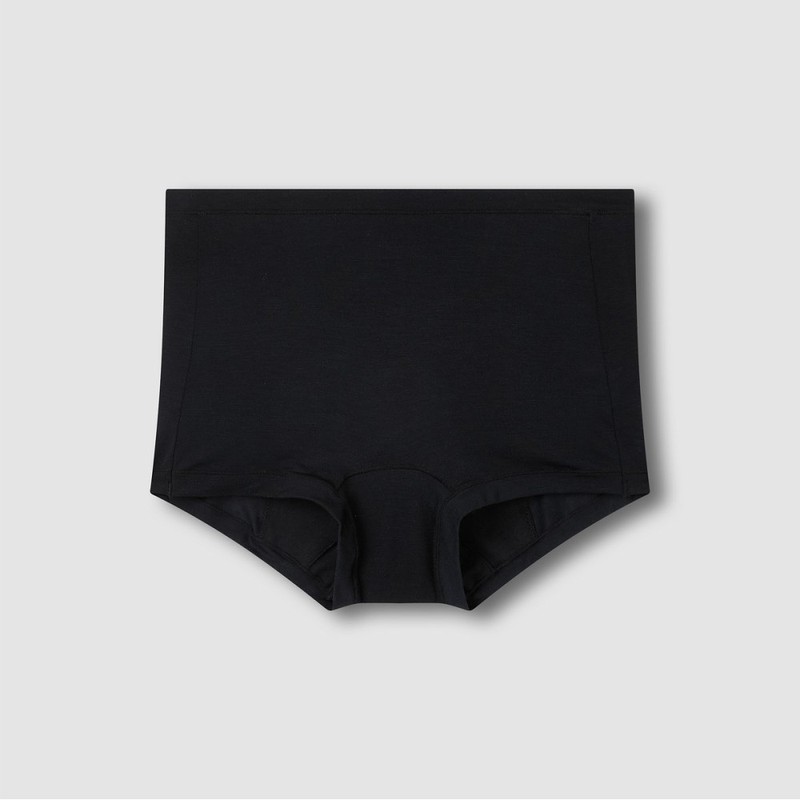 JAJU [JAJU] Women's Modal Hygienic Shorty Panty 3-Pack_Black