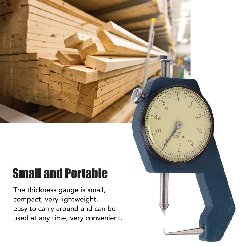 Thickness Gauge Portable Clear Scale Pointer Display Wear Resistant Thickness