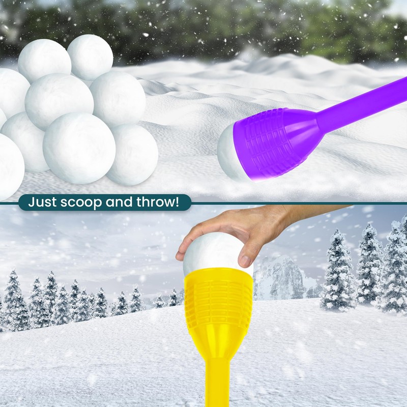 Slippery Racer Snowball Thrower Stick (Yellow)