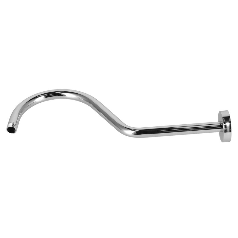 17in Shower Pipe Extension Brushed Stainless Steel S Shaped NPT