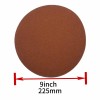 9" 225mm Ceramic Orange Sanding Discs Hook & Loop Backing