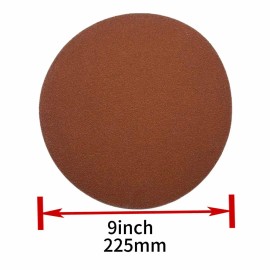 9" 225mm Ceramic Orange Sanding Discs Hook & Loop Backing Sandpaper for DA Sandermaterial: Aluminum+Ceramic, grit: 120, size: 225mm;9inch