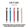 GIFTARU Pack of 15 Black Ink 9.8cm Ballpoint Pen Refills