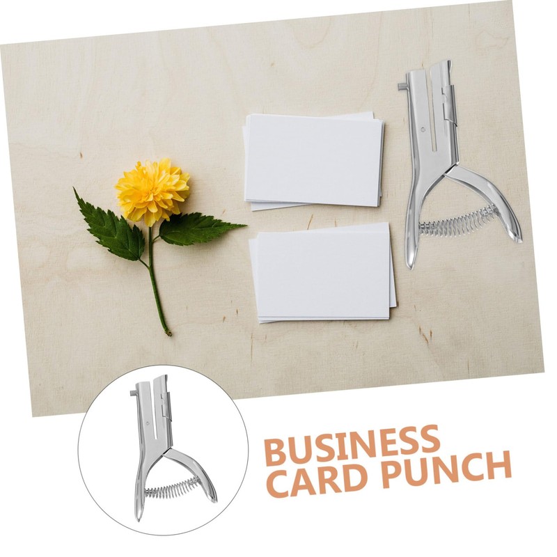 CORHAD Single Hole Puncher Card Puncher PVC Business Card for
