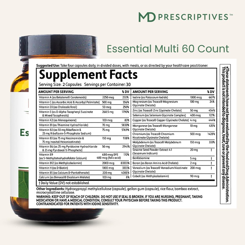 MD Prescriptives - Essential Multi (Delayed Release) - Multivitamin Mineral