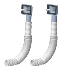 2Pcs Sink Overflow Pipe, Kitchen Sink Overflow Pipe, Sink Overflow, Kitchen Sink Waste Kit, Sink Overflow Kit, Overflow Tube for Sink Extendible(Tube Length 210-600mm), for Sink- Rectangle Interface