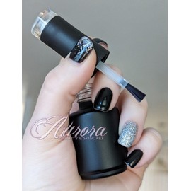 Aurora Beauty and Skincare, LLC Matte, Velvet, TOP COAT Indie Gel Nail Polish, HEMA Free, 2 Step