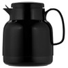 Helios Mondo Plastic Vacuum Flask with Infuser, Black, 14.2 x