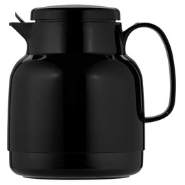 Helios Mondo Plastic Vacuum Flask with Infuser, Black, 14.2 x 13.6 x 19.3 cm