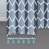 Gelbchu Aegean Blue Fabric Bath Shower Curtain W 54 x