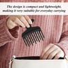 2 Pieces Mini Plastic Comb, Wide-Tooth Comb, Hair Salon Tool,