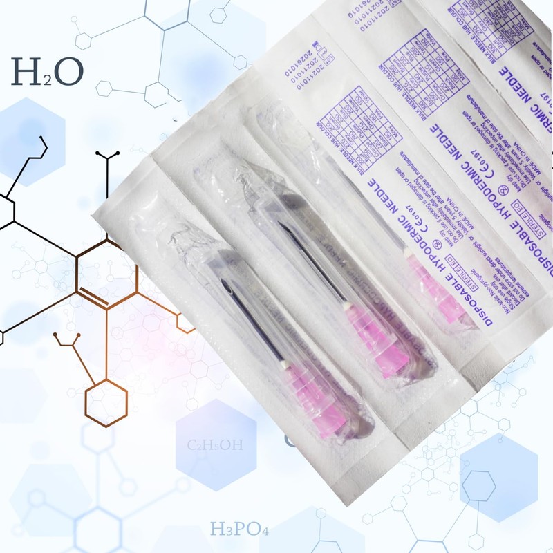 100 Pcs 18 Gauge 1.5 Inch Sterile Disposable Lab Supplies,