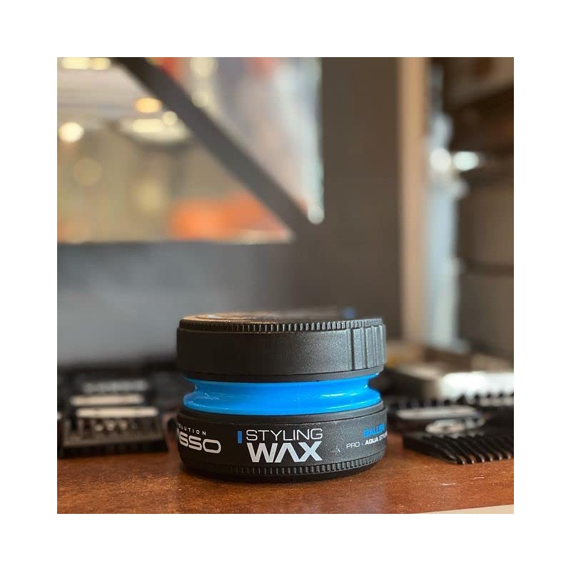 Vasso Pro-Aqua Baller Hair Styling Water Based Gel Wax, Blue,
