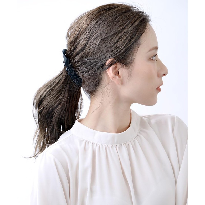 [ヴァンテーヌ] VINGTAINE シンプル バナナクリップ 2個 セット デイリー オフィス ヘアアクセサリー H-731-CCBK-SQBE