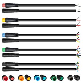 MUSELK Ebike Extension Cable Julet Male/Female 2pin/3pin/4pin/5pin/6Pin DIY Waterproof Plug Cable for Electric Bicycle Display Throttle PAS Light Ebike Parts Extend Cable (5pin-m)