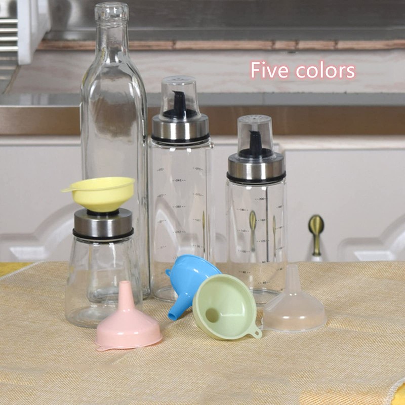 Pack of 25 Small Funnels, Plastic, Mini Plastic Funnel, Kitchen