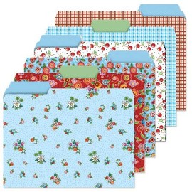Mary Engelbreit File Folders - Set of 24 (4 Designs), 9 1/2" x 11 3/4".