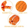 findmall 1/2 Inch Polyester Rope Double Braid Pulling Ropes for