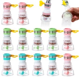 12 Piezas Aireador De Grifo, Filtro De Agua Para Grifo Regadera Para Fregadero De Cocina, Diseño Antisalpicaduras Con Rotación 360°, Ahorro De Agua Pa