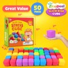 50 Pack Slow Rising Stress Cube: Stretchy Fidget Toys for