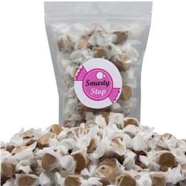 Gourmet Soft and chewy Salt Water Taffy Candies - Individually Wrapped - Bulk bags (Chocolate Peanut Butter, 1 Pound (Pack of 1))