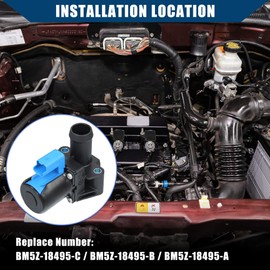 Hihaha BM5Z-18495-C/HVAC Heater Control Valve for Ford Escape 2013-2016 for Ford Fiesta 2014-2019 / Heater Water Valve/Durable/Plastic / 1 Pc/Black