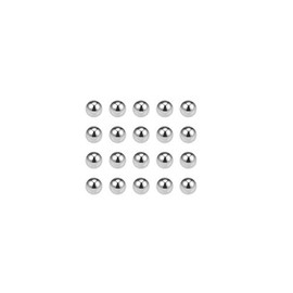 sourcing map Precision Balls 2.8 mm Solid Chrome Steel G10 for Ball Bearings Key Fob Wheel Pack of 100