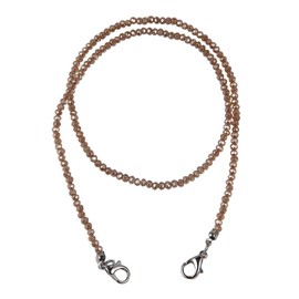 Pingyongchang Colorful Beads Face Mask Lanyard Mask Chains for Women Men Mask Holder Eyeglass Chains Adjustable Comfortable Face Mask Chain Holder Hanger Cords String Necklace with Clips-Gold