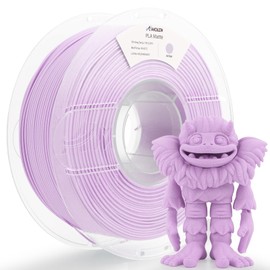 AMOLEN PLA Matte 3D Printer Filament,Lilac Purple PLA Filament 1.75mm with Smooth Matte Finish,3D Printing Filament for Most FDM 3D Printers,Dimensional Accuracy +/- 0.02mm,1kg Spool (2.2lbs)
