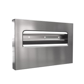 Toilet Seat Cover Dispenser Wall Mount - Stainless Steel Commercial Toilet Seat Cover Holder with Enhanced Design for Easy Loading, Secure Fit, and Improved Mounting, by EnBath