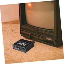 Gatuida Optical Audio Converter Optical to Converter Audio Adapter Audio Converter for TV Optical Media Converter Optical Converter Optical to Adapter Digital Turn to Analog Iron