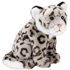 Carl Dick 3564 Sitting Snow Leopard Plush Toy Approx. 30 cm