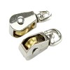 2 Pulleys / Block Cable Pulley with Brass Wheel and