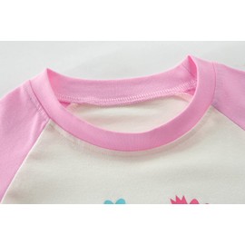 Little Hand Toddler Girls Pyjamas Set Dinosaur Print Pjs Long Sleeve Little Kids Sleepwear Girls Outfits Age 2-3 Years