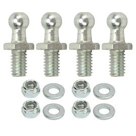 4Pcs 10mm Ball Studs 5/16‑18 Thread High Hardness Rugged Stable Ball Studs Washers Kit for Tool Boxes RVs Cars 3/4inch