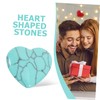 Healeved Healeved 10pcs 20mm Natural Polished Heart Shaped Turquoise Stones