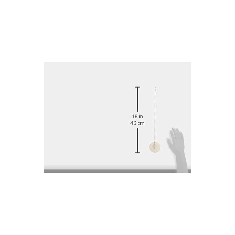 Danco 80783 Fit-All Rubber Stopper, Tub Drain, White